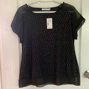 Ricki’s sparkly dressy top - size large NWT